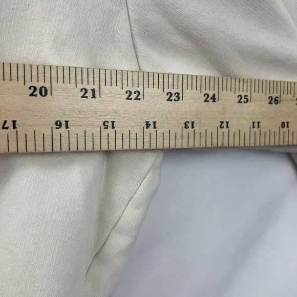 Clare V. Sweatshirt Pullover Women's M Cream Le Weekend Embroidered Crewneck - Picture 5 of 13